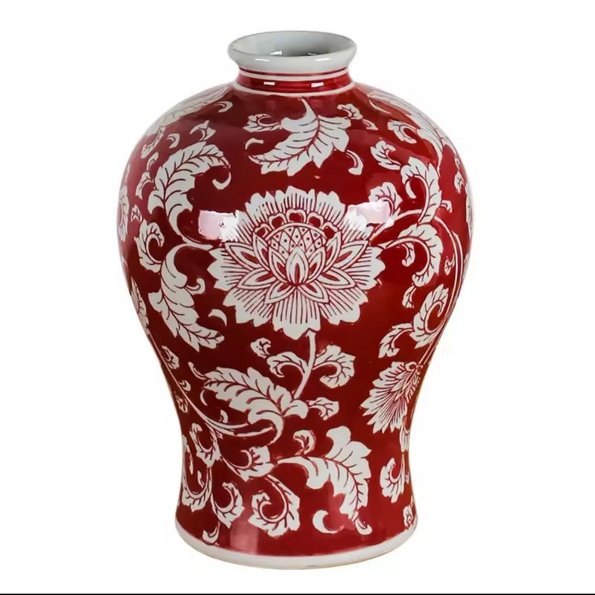 Red Ceramic Jar