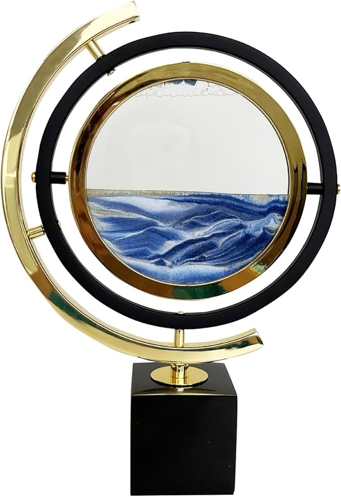 Moving Sand Art with Marble Base