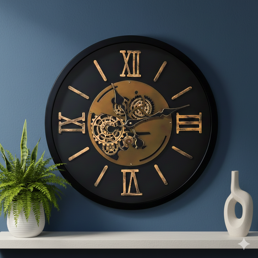 Industrial Gear Wall Clock