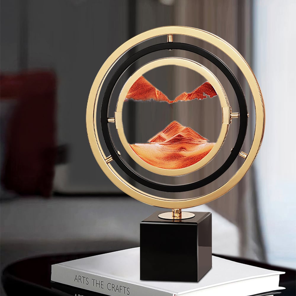 Moving Sand Art with Marble Base