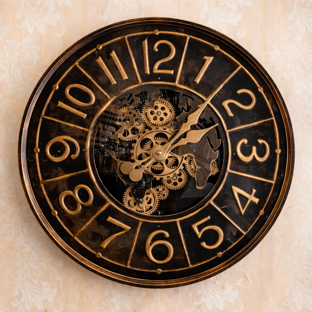 Wall Clock Moving Gear