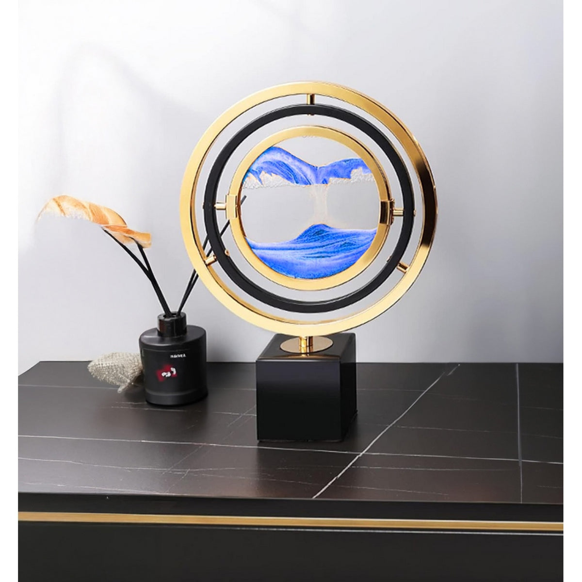 Moving Sand Art with Marble Base