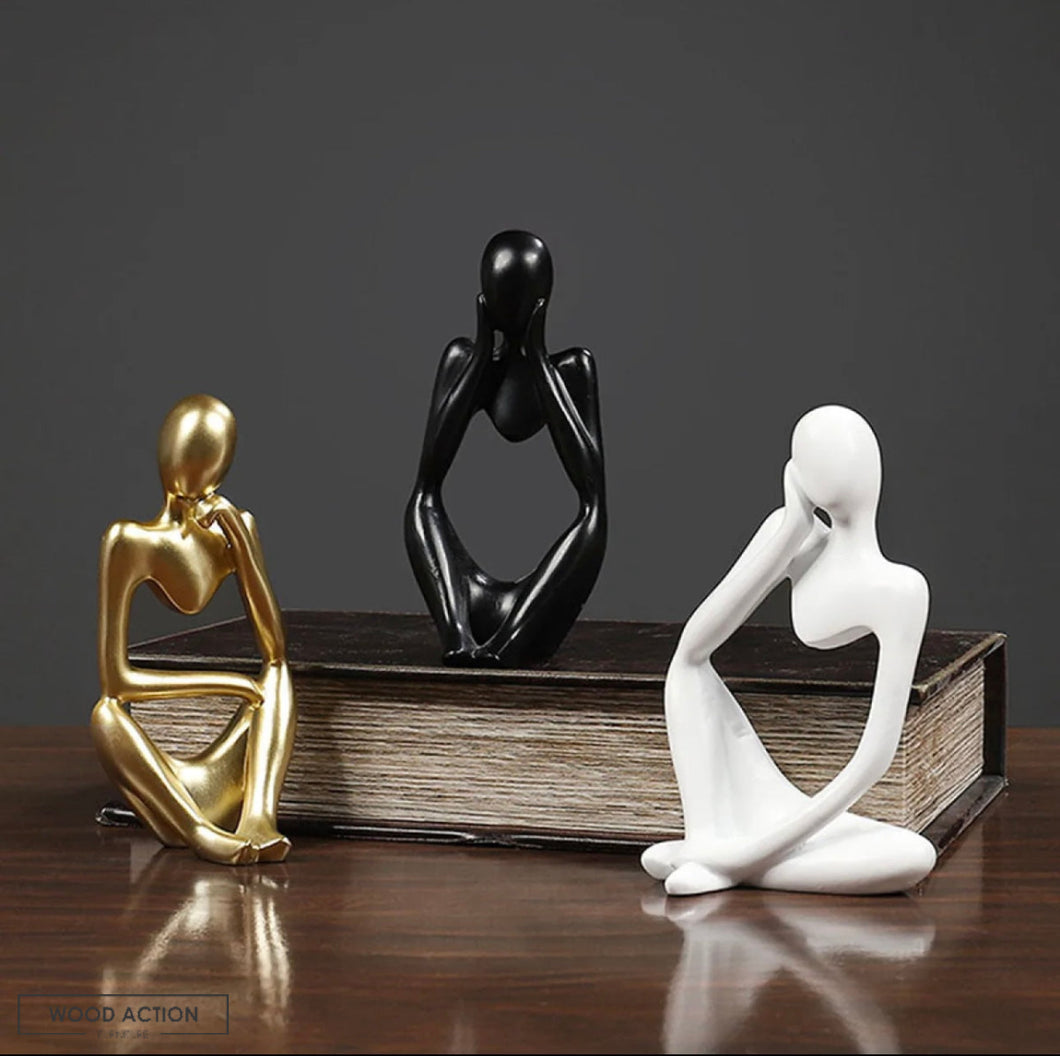 3pc Thinking Statue