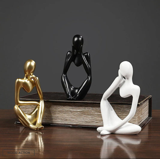 3pc Thinking Statue