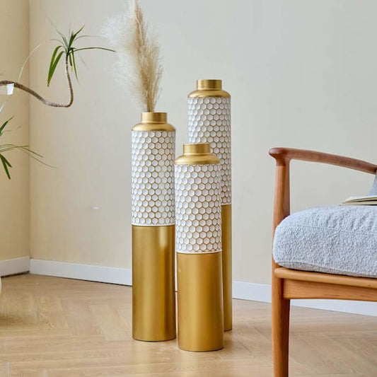 Metal Floor Vase