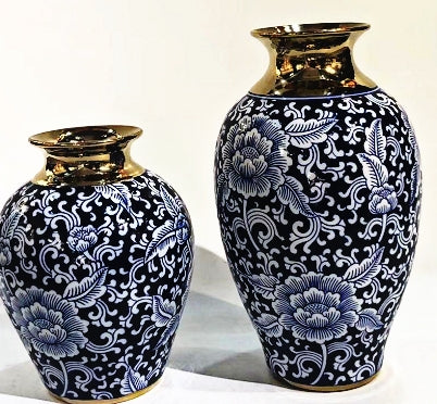 Blue Pottery Ceramic Jar